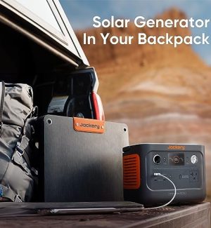 jackery explorer 300 plus portable 288wh power station for travel, emergencies