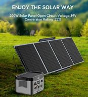 edostory 200w solar panel portable 36v with mc4 output for power station