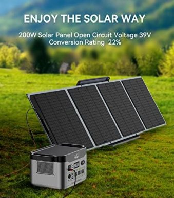 edostory 200w solar panel portable 36v with mc4 output for power station