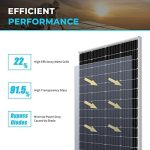 renogy 175w solar panel monocrystalline for off-grid applications