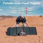 rockpals 100w solar panel portable for generator and usb devices