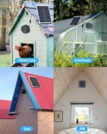 futrpow solar fan kit with 25w panel, high-speed fan