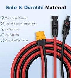 rbsktech 12ft 12awg solar connector xt60 female adapter