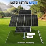 eco-worthy 1200w solar tracker for off-grid shed, farm, yard, field