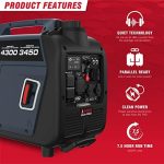a-ipower 4300w gas inverter generator with co sensor