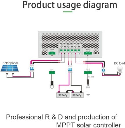 sunnysky 60a mppt solar charge controller for lithium and lead-acid batteries