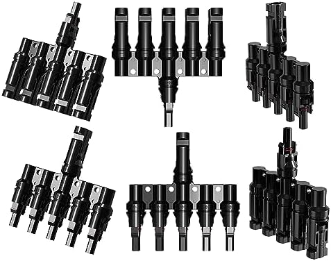 topmatty solar panel t branch connectors for ip67 waterproof connection