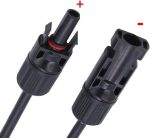 sunway 10awg solar panel connectors with mc-4 and sae adapters