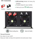 wzrelb 6000w pure sine wave power inverter for solar, rv