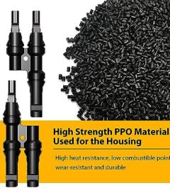 topmatty solar panel connectors t branch  ip67 waterproof