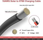 elfculb 10awg solar extension cable for portable power station