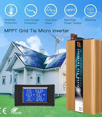 marsrock 1000w grid tie micro solar inverter for 1200w solar system