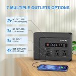 powkey 200w portable power station with 146wh lithium battery