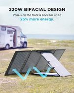 ef ecoflow solar generator delta max with 220w solar panel