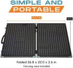phase 200w foldable solar panel kit for off-grid power
