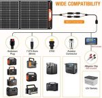 grecell 2400w solar generator and 200w solar panel for home backup power