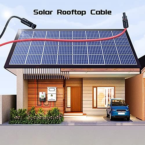 bateria power 10awg extension cable kit for solar panel