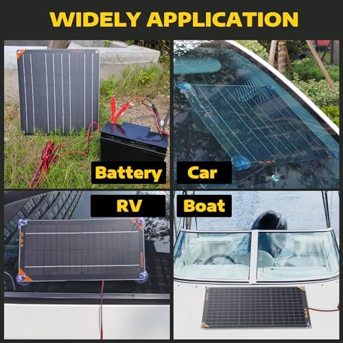 sunapex 30w 12v waterproof solar panel charger for vehicle batteries