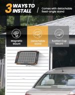baldr 13w solar battery charger, dual sided, waterproof ip67