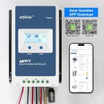epever mppt 40a solar controller with wifi and temperature sensor