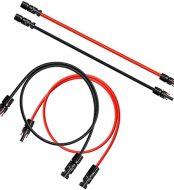 wbgadam 5ft wbgadam 12awg solar panel cable extension with connectors