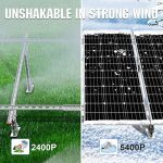 eco-worthy adjustable kit for mounting 1-4 solar panels