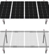 eco-worthy adjustable kit for mounting 1-4 solar panels