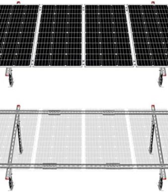 eco-worthy adjustable kit for mounting 1-4 solar panels