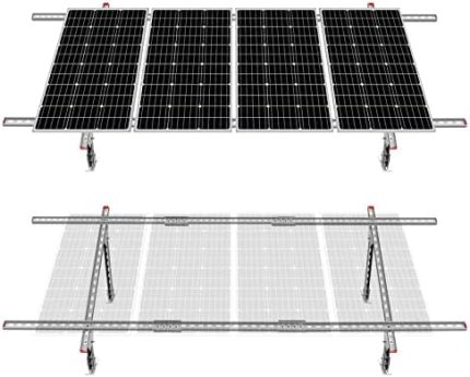 eco-worthy adjustable kit for mounting 1-4 solar panels