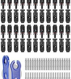 bougerv solar panel cable connectors 44pcs waterproof ip67