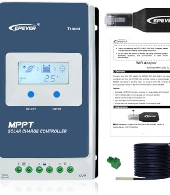 epever mppt 40a solar controller with wifi and temperature sensor