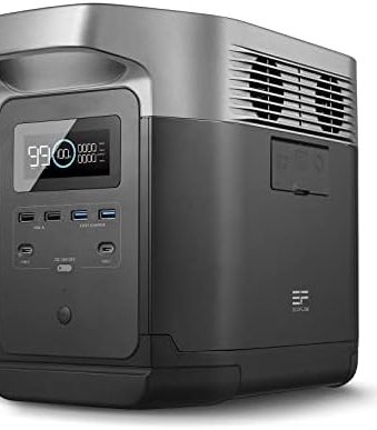 ecoflow delta 1300 portable solar generator for outdoor camping