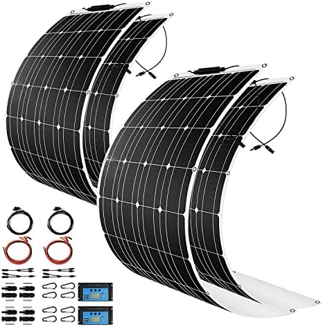 hannahcos flexible 2400w solar panel kit with 50a charge controller