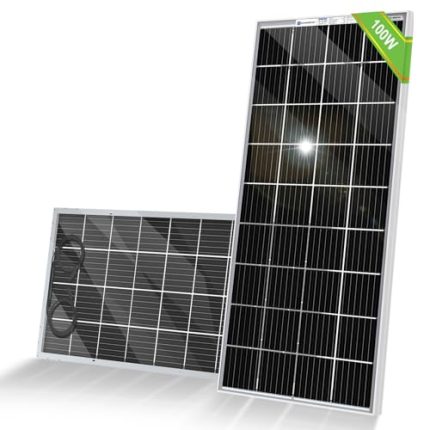 eco-worthy 100w solar panel high-efficiency for off-grid applications