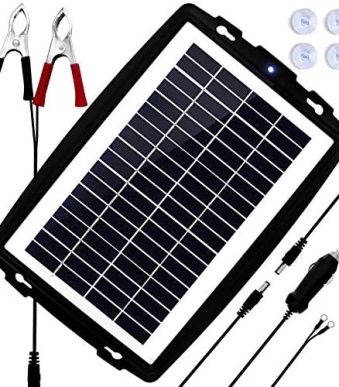 megsun 10w solar car battery maintainer charger kit