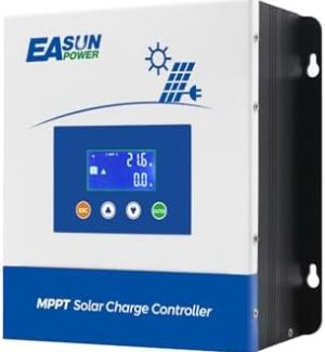 powland 60a mppt solar charge controller intelligent lcd display
