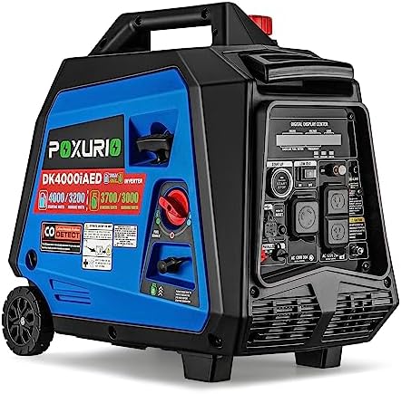 poxurio 4000w dual fuel inverter generator for outdoor use