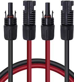 renogy 10ft 12awg solar panel extension cables female and male