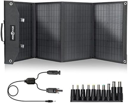 rockpals 100w solar panel portable for generator and usb devices