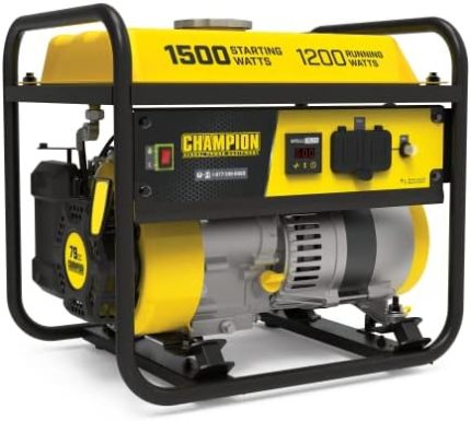 champion power 1200-watt generator carb-compliant portable