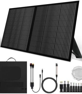 sunsul 100w 12v foldable portable solar panel for outdoor use