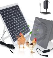 futrpow solar fan kit with 25w panel, high-speed fan