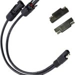 sunway 10awg solar panel connectors with mc-4 and sae adapters