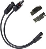 sunway 10awg solar panel connectors with mc-4 and sae adapters