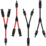 soyan solar panel y branch connectors 2 pairs adapters