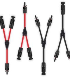soyan solar panel y branch connectors 2 pairs adapters