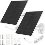 sankaba solar panel for security camera 2 pack