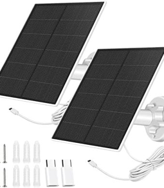sankaba solar panel for security camera 2 pack