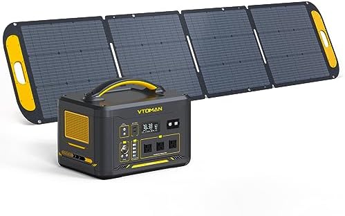 vtoman jump 1500x solar generator with 220w panels