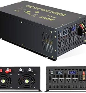 wzrelb 6000w pure sine wave power inverter for solar, rv